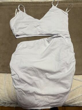 superdown White Mini Dress with Cutout